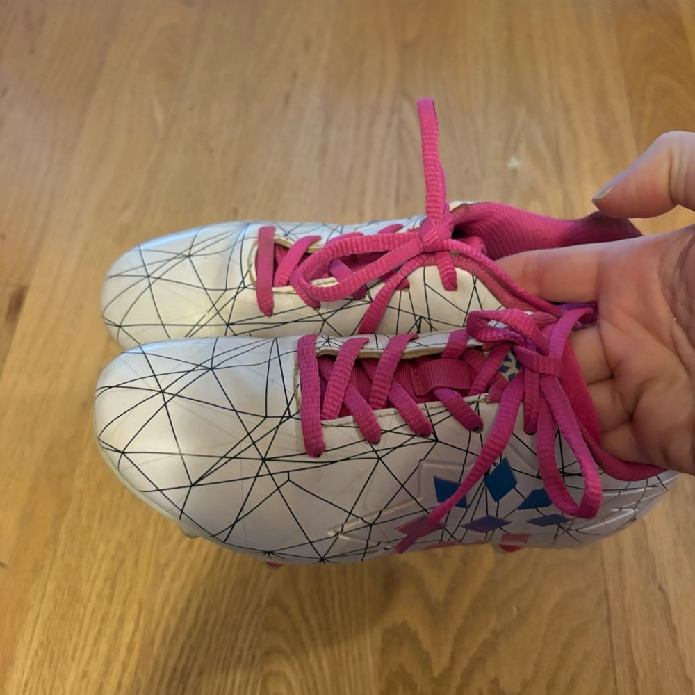 Rip It Softball Cleats Shoes Sz 1 White Pink - Picture 5 of 7